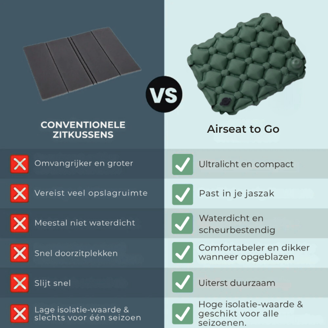 Airseat to Go - Altijd comfortabel zitten