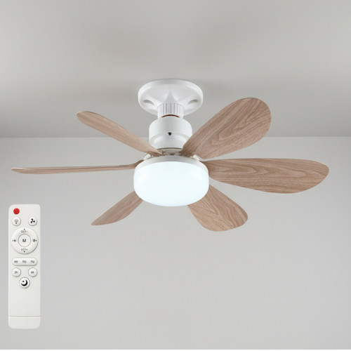 BreezeGlow 2-in-1 LED Plafondventilator | Verlicht én verkoelt elke ruimte op afstand - dimbaar & ultrastil