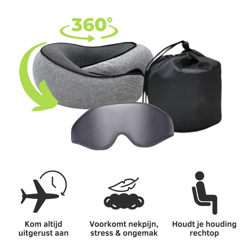 ADVELUX Nekkussen – 360° Steun & Ultiem Reiscomfort