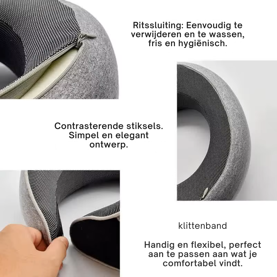 ADVELUX Nekkussen – 360° Steun & Ultiem Reiscomfort