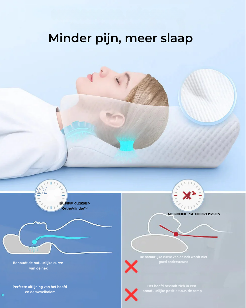 OrthoVlinder™ #1 onder de slaapkussens