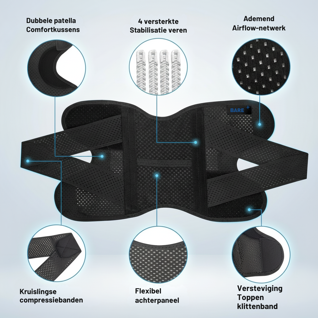 MotionGuard™ Medische Kniebrace met Zijstabilisatoren