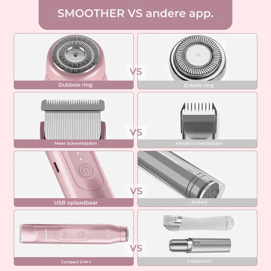 Smoother 2-in-1 Dames Scheerapparaat