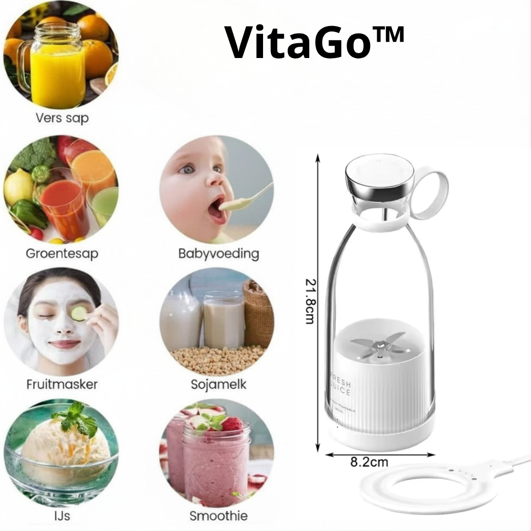 VitaGo™ | Draagbare Blender voor Gezonde Smoothies in 30 Seconden