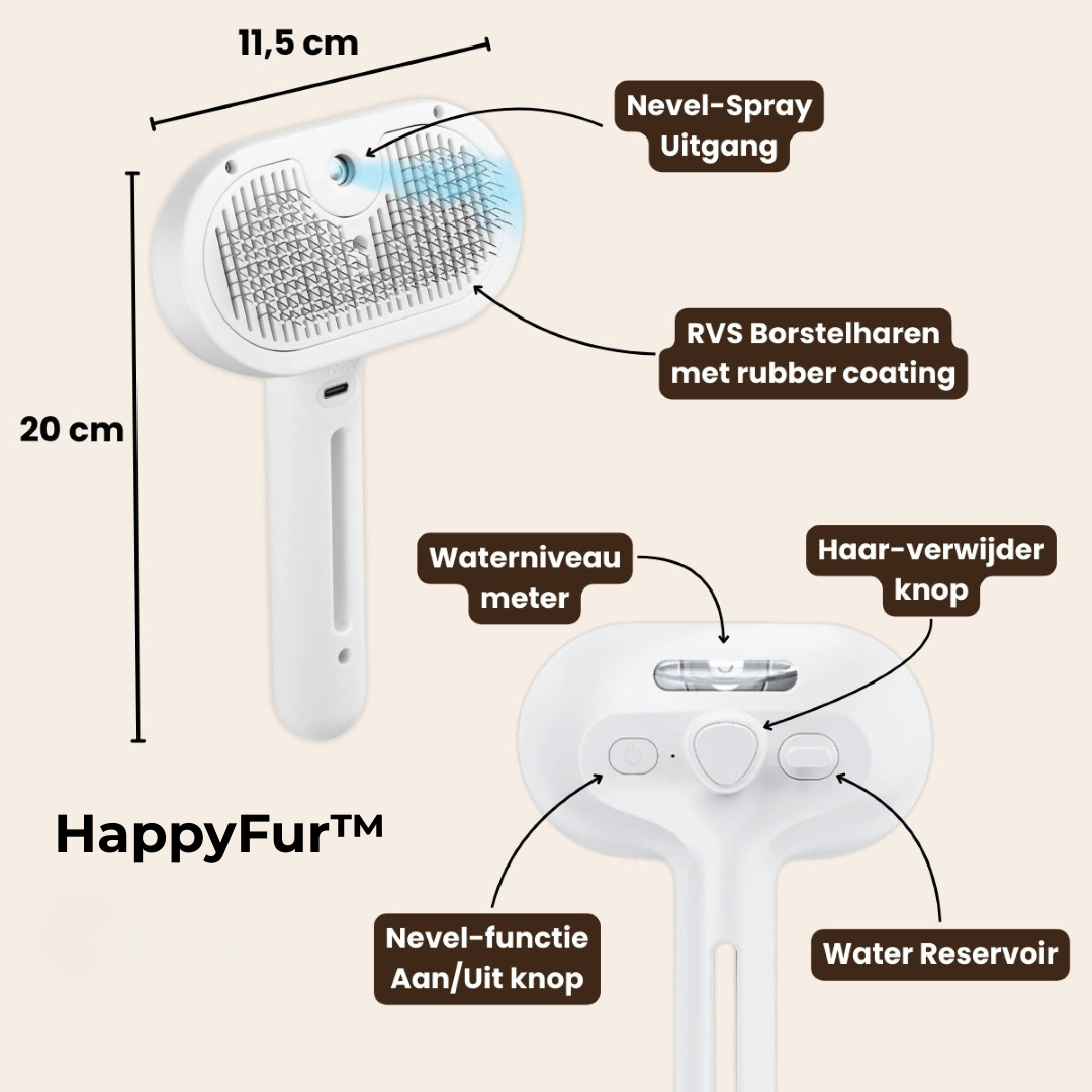 HappyFur™ | Professionele vachtverzorging zonder losse haren in huis
