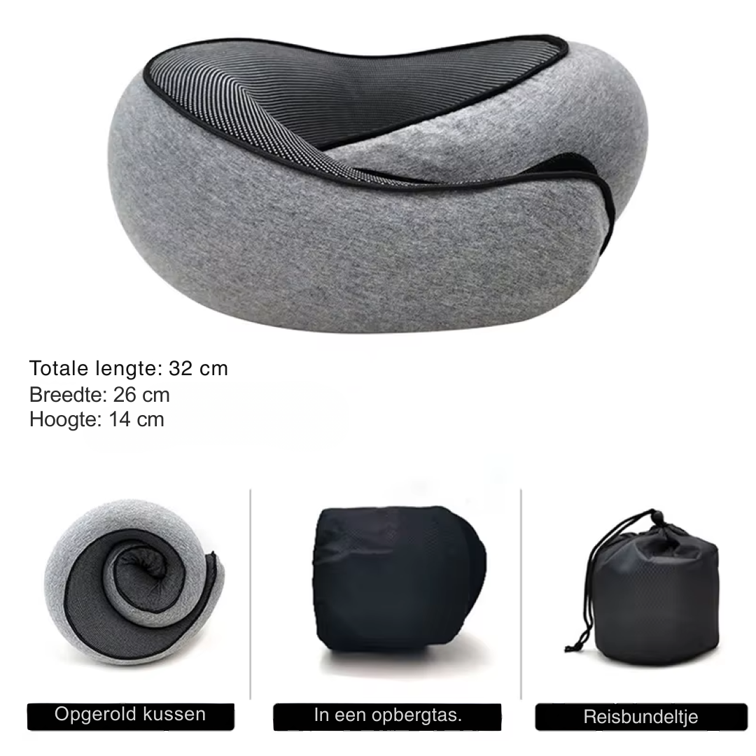ADVELUX Nekkussen – 360° Steun & Ultiem Reiscomfort