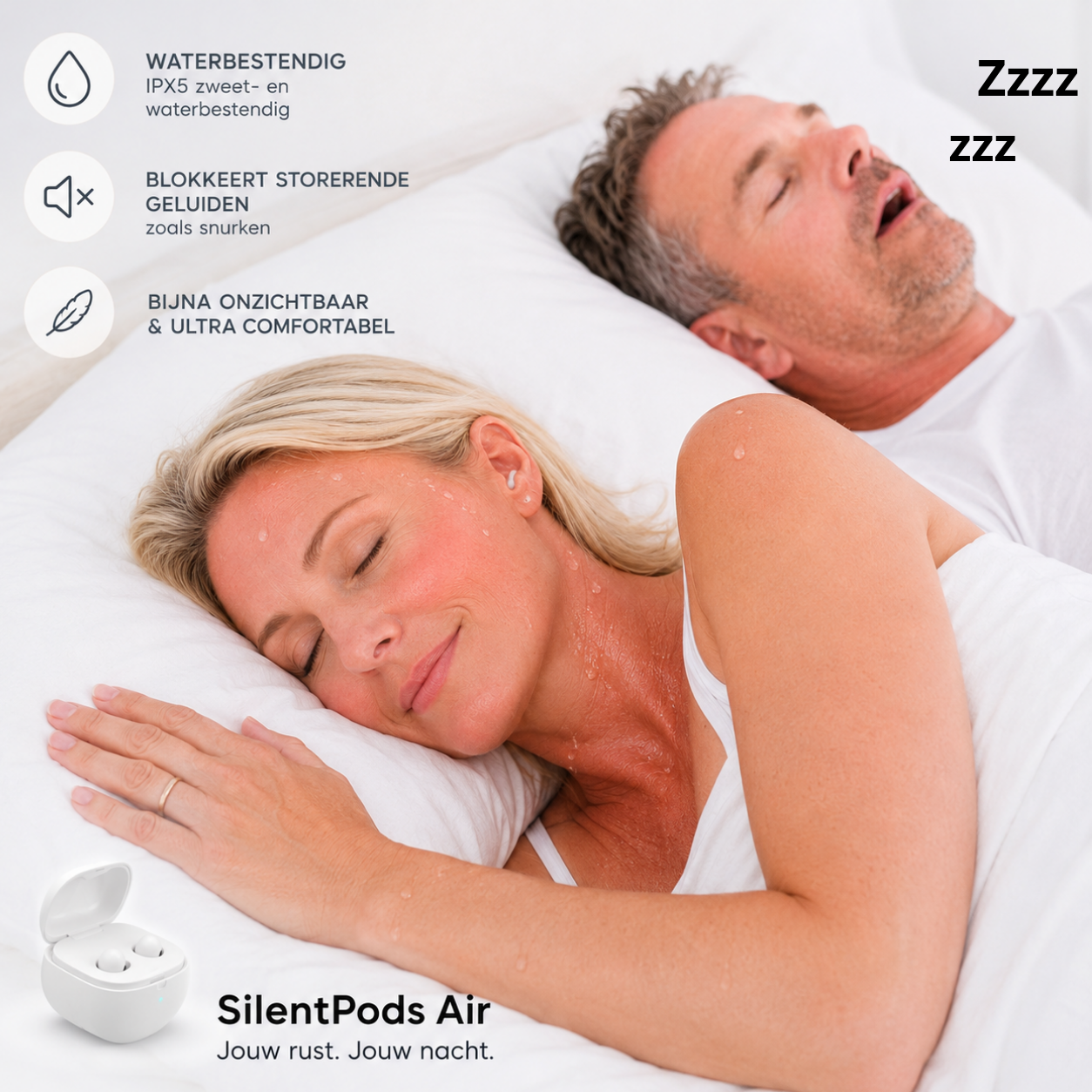 SilentPods Air | De bijna onzichtbare earbuds voor kleine oren & volledige rust