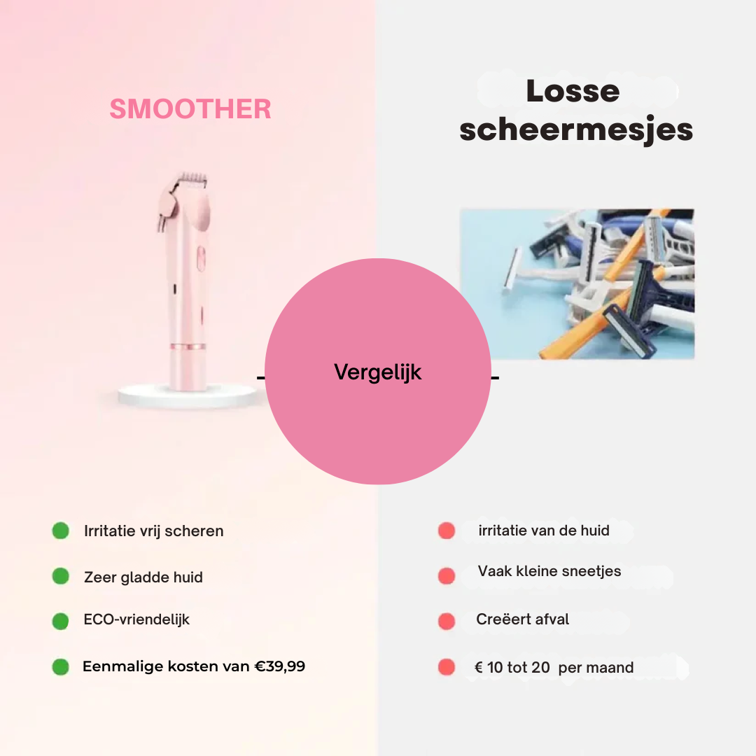 Smoother 2-in-1 Dames Scheerapparaat